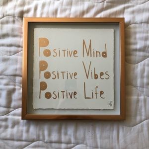 Gold Frames Positive Wall Art